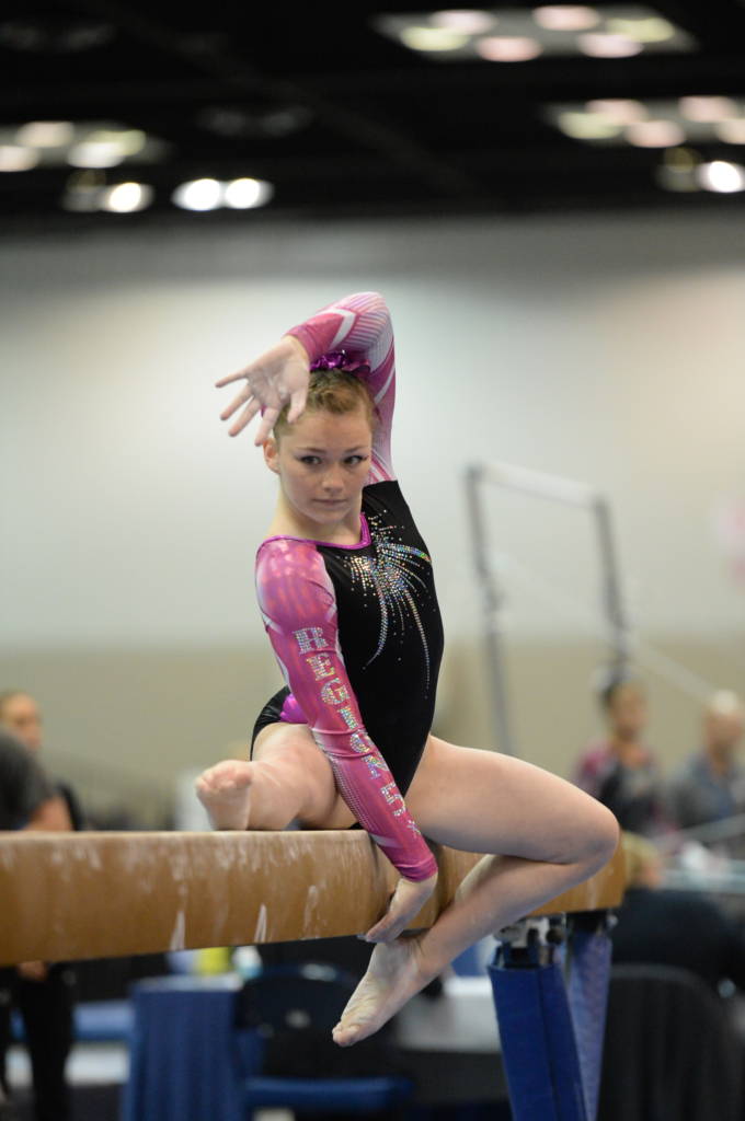 Lauren Bannister shines on Vault & Floor at the 2017 Junior Olympic